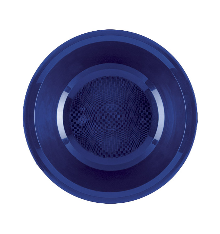 Piatto di Plastica Fondo Blu Round PP Ø195mm (600 Pezzi) Piatto di Plastica Fondo Blu Round PP Ø195mm (600 Pezzi)
