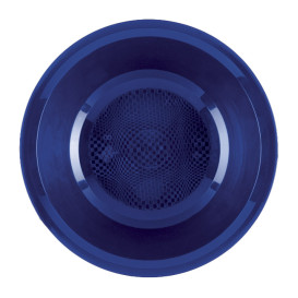 Piatto di Plastica Fondo Blu Round PP Ø195mm (50 Pezzi)