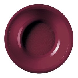 Piatto di Plastica Fondo Bourdeaux Round PP Ø195mm (50 Pezzi)