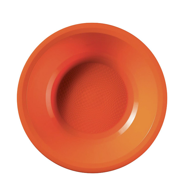 Piatto di Plastica Fondo Arancione Round PP Ø195mm (50 Pezzi) Piatto di Plastica Fondo Arancione Round PP Ø195mm (50 Pezzi)