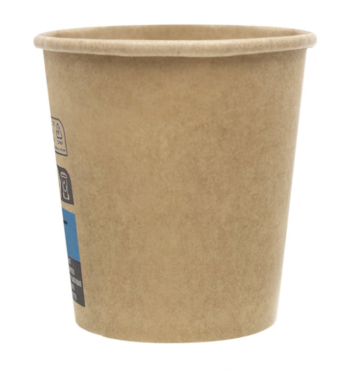 Bicchiere di Carta 4Oz/120ml Marrone Ø6,2cm (100 Pezzi)