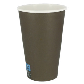 Bicchiere di Carta 12Oz/360ml Marrone Ø8,0cm (100 Pezzi)