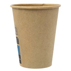 Bicchiere di Carta 12Oz/360ml Marrone Ø8,0cm (100 Pezzi)