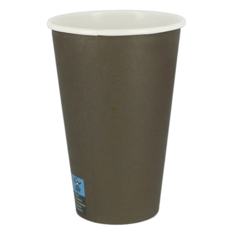 Bicchiere di Carta 12Oz/360ml Marrone Ø8,0cm (100 Pezzi)