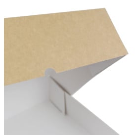 Scatola Cartone Kraft con Frontale Pieghevole 39x39+10cm (25 Pezzi)