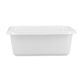 Contenitore Plastica PS Bianco 127x91x42mm 300ml (100 Pezzi)