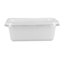 Contenitore con Coperchio di Plastica 127x91x42mm (100 Pezzi)