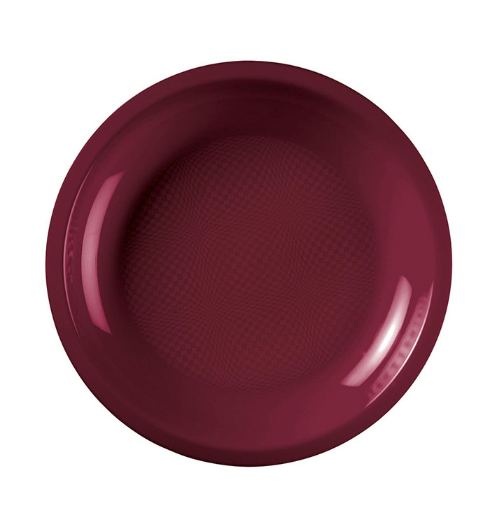 Piatto Plastica Piano Bourdeaux Round PP Ø220mm (50 Pezzi) Piatto Plastica Piano Bourdeaux Round PP Ø220mm (50 Pezzi)