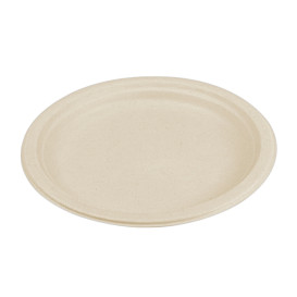 Piatto Bio di Canna da Zucchero Natural Ø260mm (500 Pezzi)