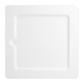 Piatto Quadrato Tacca Bianco Canna Zucchero 200x200mm (200 Pezzi)