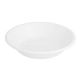 Piatto Canna da Zucchero Fondo Bianco Ø160mm (1000 Pezzi)