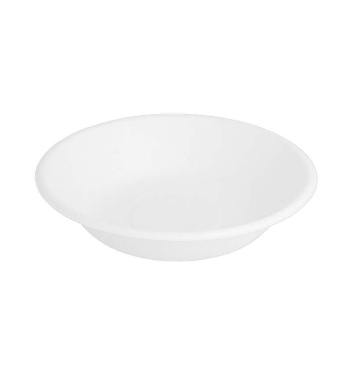 Piatto Canna da Zucchero Fondo Bianco Ø160mm (1000 Pezzi) Piatto Canna da Zucchero Fondo Bianco Ø160mm (1000 Pezzi)