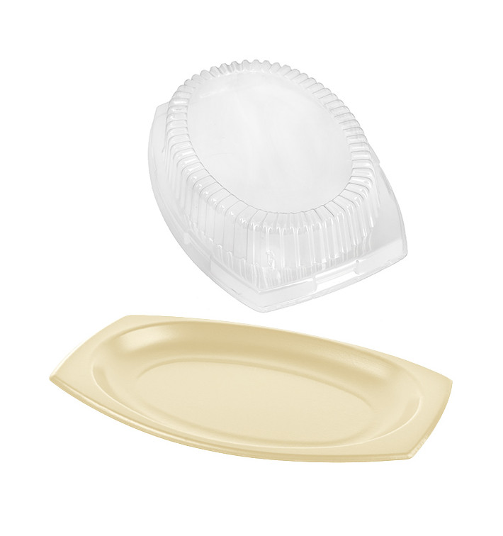 Piatto Termici EPS Miele con Coperchio 230x180mm (125 Pezzi) Piatto Termici EPS Miele con Coperchio 230x180mm (125 Pezzi)