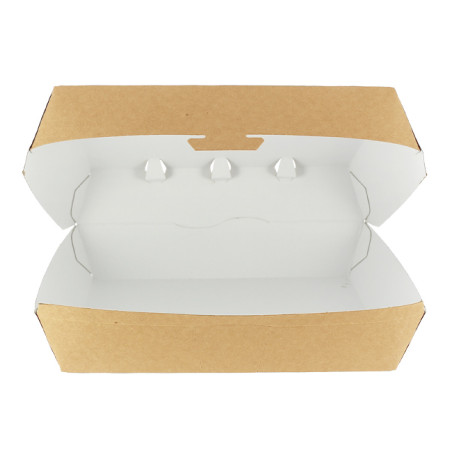 Scatola Kraft per Hamburger Gigante 23x17,5x8cm (25 Pezzi)