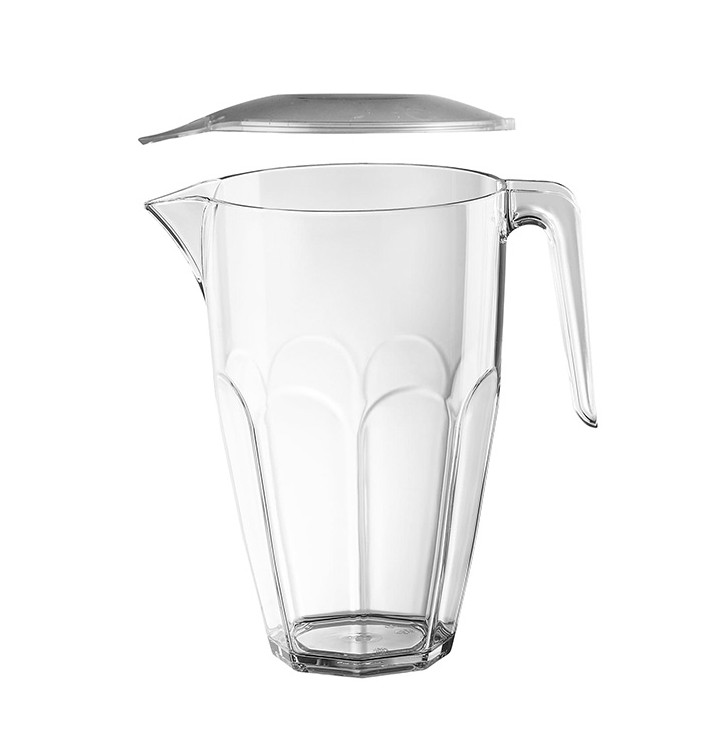 Caraffa Riutilizzabili con Coperchio Trasp. 2250ml (3 Pezzi)