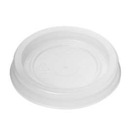 Mini Coperchio di Plastica PS Bicchiere 80/100ml Ø5,7cm (2400 Pezzi)