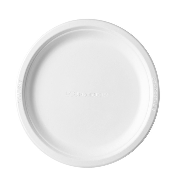 Piatto Canna da Zucchero Premium Wave Bianco Ø17,5 cm (50 Pezzi) Piatto Canna da Zucchero Premium Wave Bianco Ø17,5 cm (50 Pezzi)