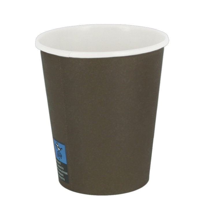 Bicchiere di Carta 7Oz/210ml Marrone Ø7,2cm (100 Pezzi) Bicchiere di Carta 7Oz/210ml Marrone Ø7,2cm (100 Pezzi)