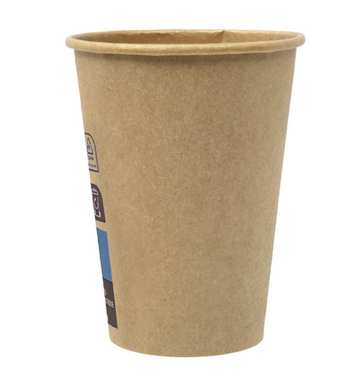 Bicchiere di Carta 7Oz/210ml Marrone Ø7,2cm (100 Pezzi)