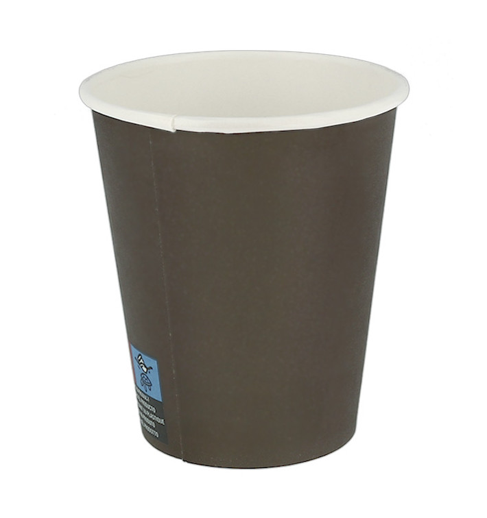 Bicchiere di Carta 8Oz/240ml Marrone Ø8,0cm (1.000 Pezzi) Bicchiere di Carta 8Oz/240ml Marrone Ø8,0cm (1.000 Pezzi)