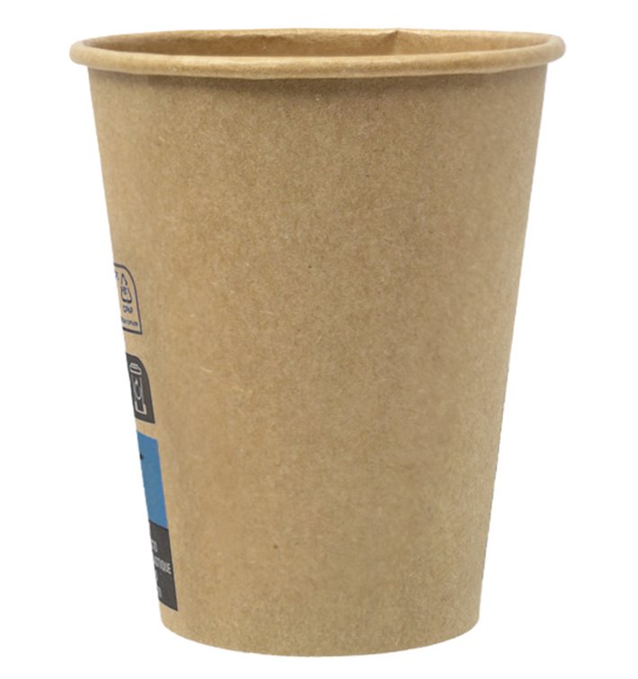 Bicchiere di Carta 8Oz/240ml Marrone Ø8,0cm (1.000 Pezzi) Bicchiere di Carta 8Oz/240ml Marrone Ø8,0cm (1.000 Pezzi)