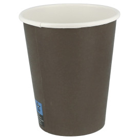 Bicchiere di Carta 14Oz/420ml Marrone Ø9,0cm (50 Pezzi)