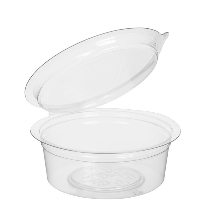 Contenitore Tondo Coperchio APET Transparente 50 ml (450 Pezzi) Contenitore Tondo Coperchio APET Transparente 50 ml (450 Pezzi)