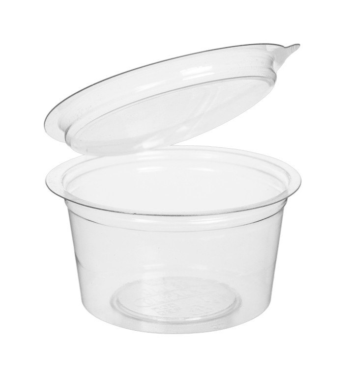 Contenitore Tondo Coperchio APET Transparente 80 ml (450 Pezzi) Contenitore Tondo Coperchio APET Transparente 80 ml (450 Pezzi)