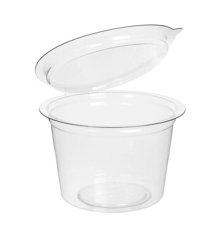 Contenitore Tondo Coperchio APET Transparente 100ml (405 Pezzi) Contenitore Tondo Coperchio APET Transparente 100ml (405 Pezzi)