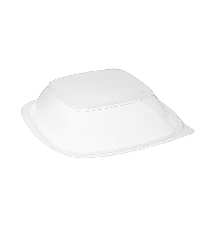 Coperchio per Contenitori di Plastico Nero e Crema 16,5x16,5x4cm (50 Pezzi) Coperchio per Contenitori di Plastico Nero e Crema 16,5x16,5x4cm (50 Pezzi)