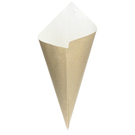 Cono di Carta Marrone 340mm 400g (1.000 Pezzi)