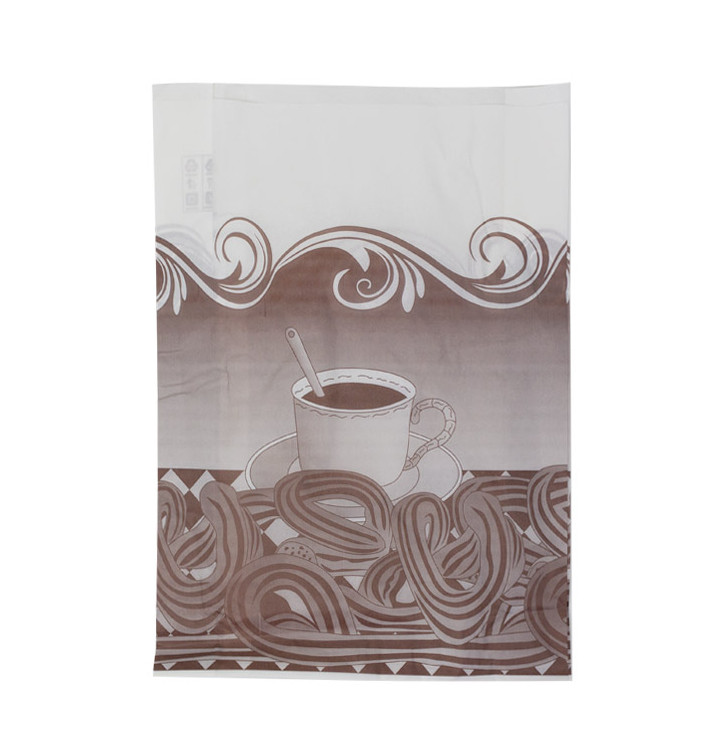 Sacchetto per Churros Antigrasso 30+10x42cm (250 Pezzi) Sacchetto per Churros Antigrasso 30+10x42cm (250 Pezzi)