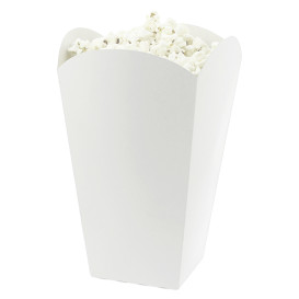 Scatola Bianca Pop Corn Grande 150 gr 8,7x13x20,3cm (250 Pezzi)