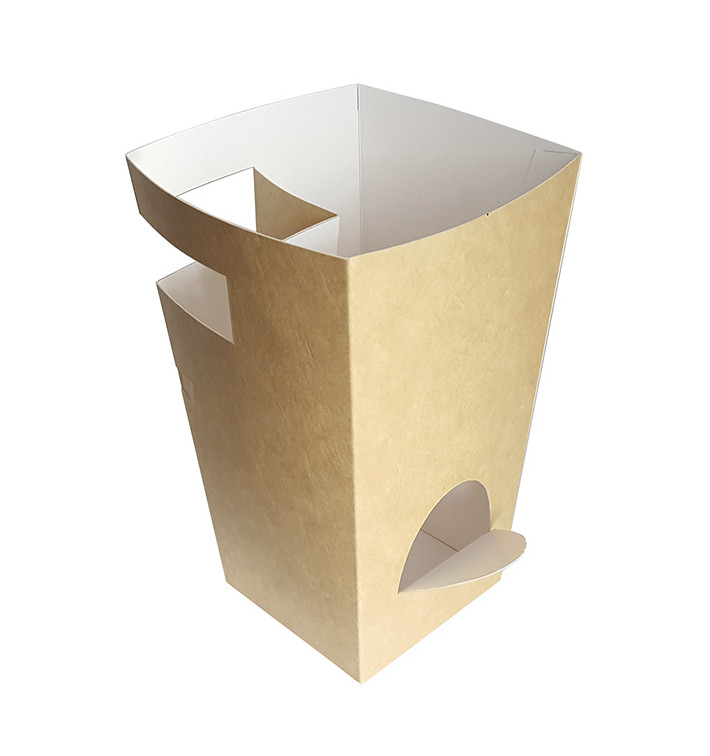 Scatola in Carta Churros al Cioccolato Kraft 78x78x179mm (500 Uds) Scatola in Carta Churros al Cioccolato Kraft 78x78x179mm (500 Uds)