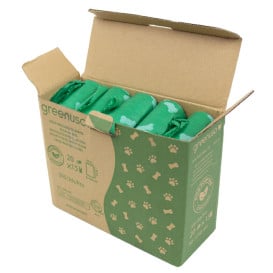 Sacchetto per escrementi per cani 100% bio 23x32cm (300 Pezzi)
