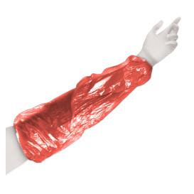 Manicotti in Polietilene 18x44cm 20 Micron Rosso (100 Pezzi)