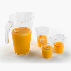 Brocca Plastica Trasp. Riutilizzabile 1.500 ml (20 Pezzi)