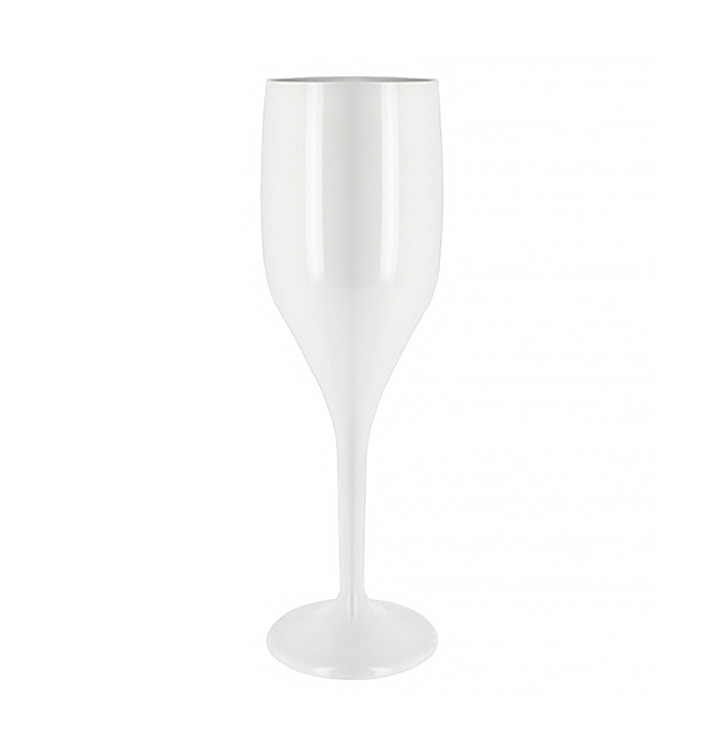 Calice Flute Riutilizzabili Bianco SAN 150ml (6 Pezzi) Calice Flute Riutilizzabili Bianco SAN 150ml (6 Pezzi)