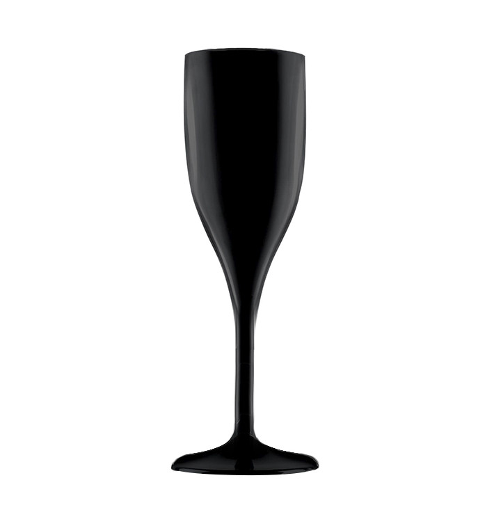 Calice Flute Riutilizzabili Nero SAN 150ml (6 Pezzi) Calice Flute Riutilizzabili Nero SAN 150ml (6 Pezzi)