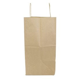Buste Shopper in Carta Kraft 70g/m² 26+18x26cm (50 Pezzi)