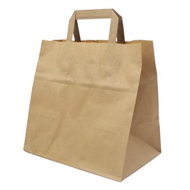 Buste Shopper in Carta Kraft 70g/m² 26+18x26cm (250 Pezzi)