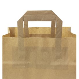 Buste Shopper in Carta Kraft 70g/m² 26+18x26cm (250 Pezzi)