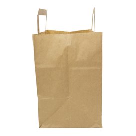 Buste Shopper in Carta Kraft 70g/m² 26+18x26cm (250 Pezzi)