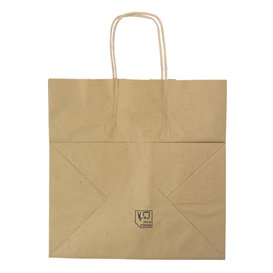 Buste Shopper in Carta Kraft 70g/m² 26+18x26cm (250 Pezzi) Buste Shopper in Carta Kraft 70g/m² 26+18x26cm (250 Pezzi)