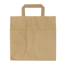 Buste Shopper in Carta Kraft 70g/m² 26+18x26cm (250 Pezzi)