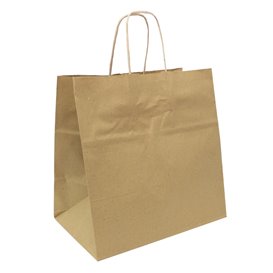 Buste Shopper in Carta Kraft 70g/m² 26+18x26cm (250 Pezzi) Buste Shopper in Carta Kraft 70g/m² 26+18x26cm (250 Pezzi)