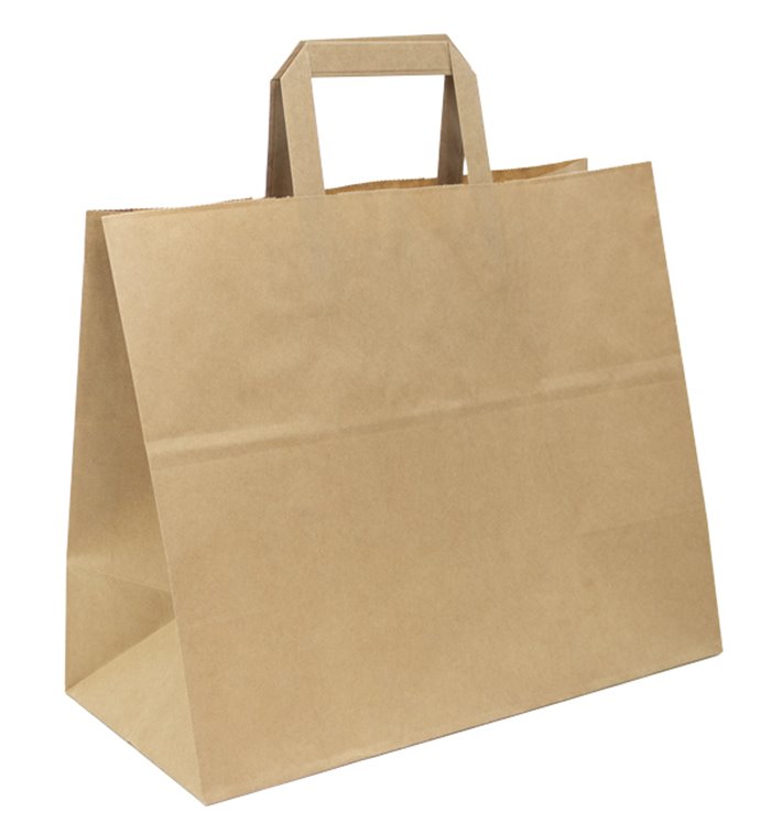 Buste Shopper in Carta Kraft 70g/m² 32x22x26cm (250 Pezzi) Buste Shopper in Carta Kraft 70g/m² 32x22x26cm (250 Pezzi)