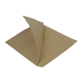 Sacchetto di Carta Antigrasso Kraft 15x15cm (250 Pezzi)