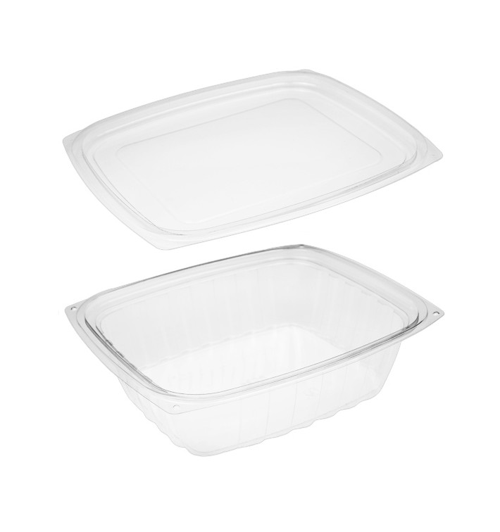 Contenitore Compostabile PLA con Coperchio 710ml (200 Pezzi) Contenitore Compostabile PLA con Coperchio 710ml (200 Pezzi)