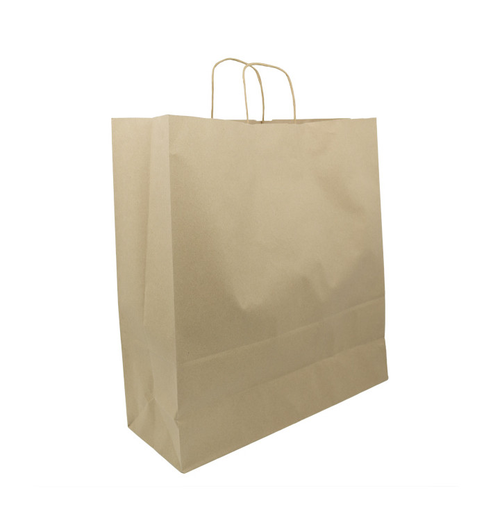 Buste Shopper in Carta Marrone 100g/m² 44+15x46cm (25 Pezzi) Buste Shopper in Carta Marrone 100g/m² 44+15x46cm (25 Pezzi)